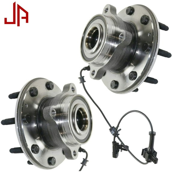 JADODE 515145 Front Wheel Hub Bearing Assembly Replacement for Chevrolet Silverado 2500 3500 2011-2020, GMC Sierra 2500 3500 2011-2020 Wheel Bearing 8 Lugs w/ABS 4WD 2pc