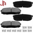 thumbnail image 1 of JADODE D1444 Rear Ceramic Brake Pads w/Hardware Kits Fits for Hyundai Sonata 2011 - 2014, Kia Optima 2011 - 2015 (All Models) Low Dust Brake Pad 4pc, 1 of 5