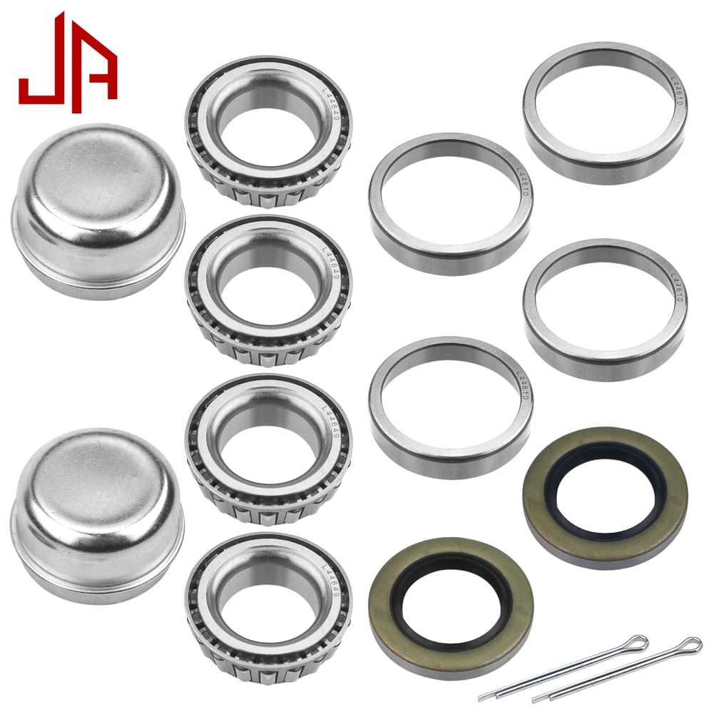 JADODE Trailer Axle Hub Bearings Kits L44649 L44610 with 12192TB Grease