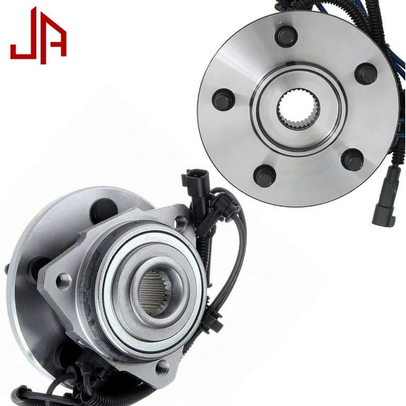 JADODE Wheel Bearing 513176+ 513177 5 Lugs Front Left and Right Replacement for 2002-2007 Jeep Liberty Hub Bearing OE Directly w/ABS