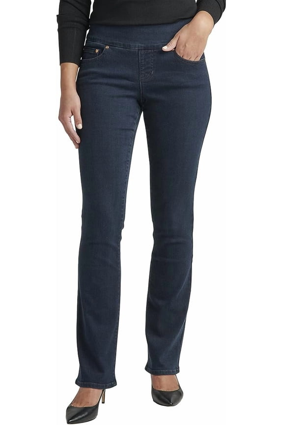 WOMEN'S PALEY MID RISE BOOTCUT PULL-ON JEANS - SIZE: 16X33 - MIDNIGHT