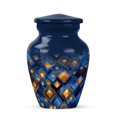 thumbnail image 1 of JAGASY Blue Decorative Urn for Ashes Adult Male - Small Urns for Human Ashes Keepsake - Funeral Urn for Brother - Mini Cremation Urns for Siblings - (3 Inch), 1 of 7