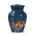 thumbnail image 1 of JAGASY Butterfly Memorial Cremation Urns for Mom & Dad - Blue Keepsake Urn for Ashes Adult Male - Tulip Decorative Small Urn for Human Ashes - Handcrafted Tiny Urns for Mother - (3 Inch), 1 of 7