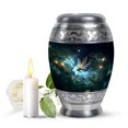 thumbnail image 1 of JAGASY Dragonfly Handmade Urn for Brother, Black Tiny Urn for Ashes Adult Male & Female, Green Leaf Decorative Urns for Human Ashes, Keepsake Cremation Urns for Sister, (3 Inch), 1 of 7