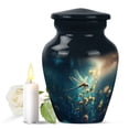 thumbnail image 1 of JAGASY Dragonfly Small Urn for Sister - Blue Mini Urns for Human Ashes Keepsake - Blue Butterfly Flowers Decorative Urns for Siblings - Miniature Cremation Urn for Brother - (3 Inch), 1 of 7
