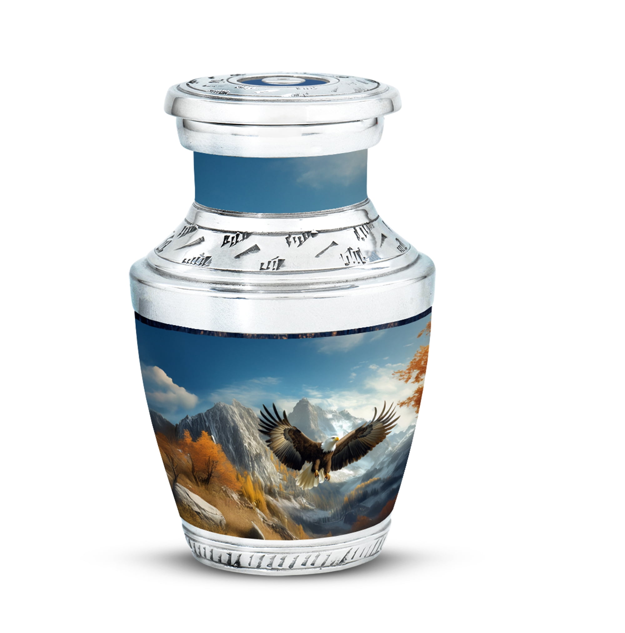 JAGASY Flying Eagle Urn for Mother - Mountain Tree Small Urn for Ashes ...