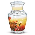 thumbnail image 1 of JAGASY Hummingbird Urn for siblings - Yellow Small Urn for Ashes Adult Male - Hummingbird Couple Decorative Cremation Urns - Flowers Urns for Human Ashes Keepsake - (3 Inch), 1 of 7