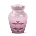 thumbnail image 1 of JAGASY Pink Flamingo Couple Urn for Human Ashes - Memorial Tiny Urn for Ashes Adult Male & Female - Funeral Keepsake Small Urns for Mother & Father - Pink Urns for Cremation - (3 Inch), 1 of 7