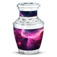 thumbnail image 1 of JAGASY Pink Nebula Clouds Decorative Urn - Black Urn for Ashes Adult Male - Pink Galaxy Mini Keepsake Urns for Sister - Miniature Cremation Urns for Brother - (3 Inch), 1 of 7