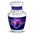 thumbnail image 1 of JAGASY Purple Mountain Urn for Human Ashes - Small Urn for Ashes Adult male & Female - Blue Keepsake Urns - Memorial Cremation Urns for Boy & Girl - ( 3 Inch ), 1 of 7