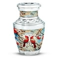 thumbnail image 1 of JAGASY Red Cardinal Couple Urns for Parents - Golden Mini Urn for Ashes for Women - Keepsake Small Urn for Ashes Adult Male - White Blossom Funeral Urns for Mom & Dad - (3 Inch), 1 of 7