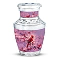 thumbnail image 1 of JAGASY Red Cardinal Cremation Urns - Pink Small Urn for Ashes Adult Male & Female - Cherry Blossom Decorative Keepsake Urn - Handcrafted Funeral Urns for Mom & Dad - (3 Inch), 1 of 7