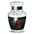 thumbnail image 1 of JAGASY Red Cardinal Small Urn for Father - Black Tiny Urn for Ashes Adult Male & Female - Leaf Decorative Keepsake Urns - Handmade Cremation Urns for Mom & Dad - (3 Inch), 1 of 7