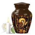 thumbnail image 1 of JAGASY Sparrow Funeral Urn for Grandmother Cremation, Brown Urn for Human Ashes Keepsake, Miniature Burial Urns for Memorial, Decorative Urns for Loved One Funeral, 3 Inch, 1 of 7