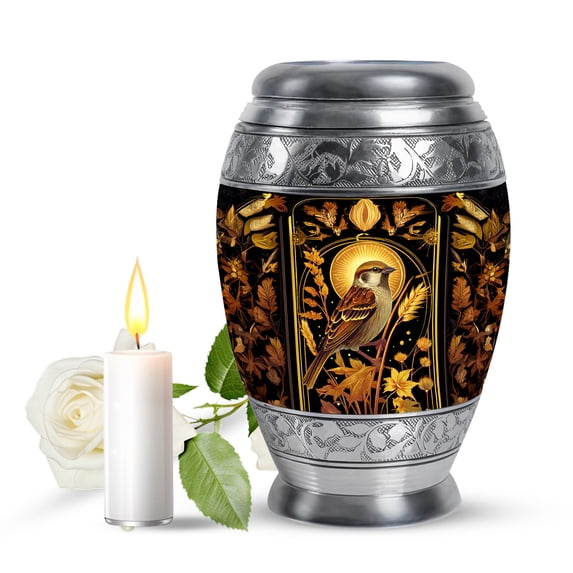 JAGASY Sparrow Urns for Loved One, Keepsake Decorative Urn for Human Ashes Man & Woman, Small Burial Urns for Friend, Memorial Gift for Loss of Father, 3 Inch