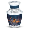 thumbnail image 1 of JAGASY Yellow Butterfly Cremation Urns for Mom & Dad - Flowers Urn for Ashes Adult Male Keepsake - Tulip Decorative Small Urn for Human Ashes - Blue Handcrafted Tiny Urns for Mother - (3 Inch), 1 of 7