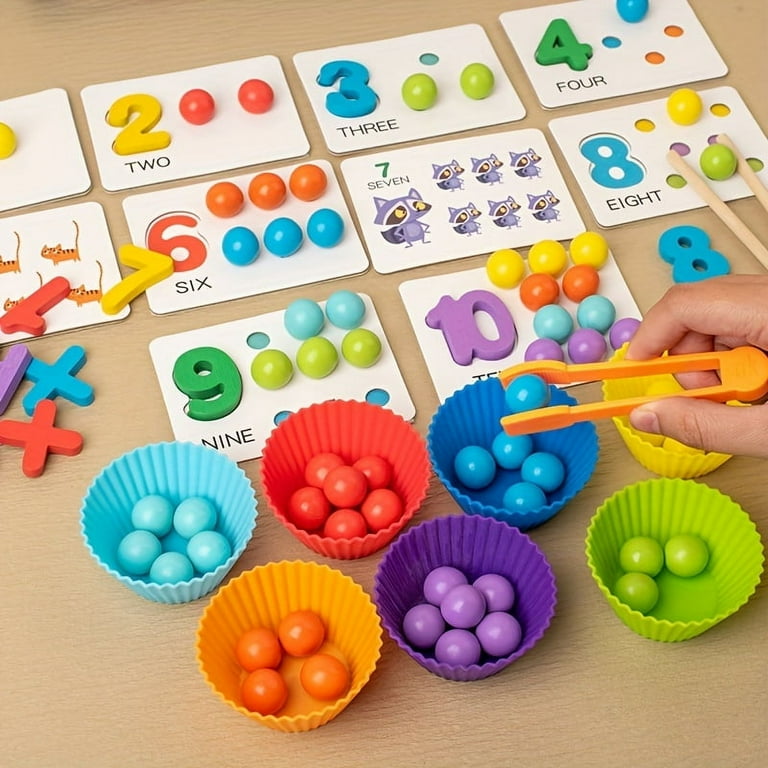 JAGOCY Montessori Kids Arithmetic Toys, Number Cognitive
