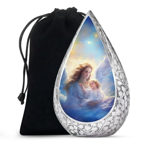 JAGSHASHI Angels - Ashes Urn Large - Human Remains Urn - Decorative Urns - Urn Adult Human Ashes - Burial Urns - Decorative Urns For Ashes - 10 Inch - Large