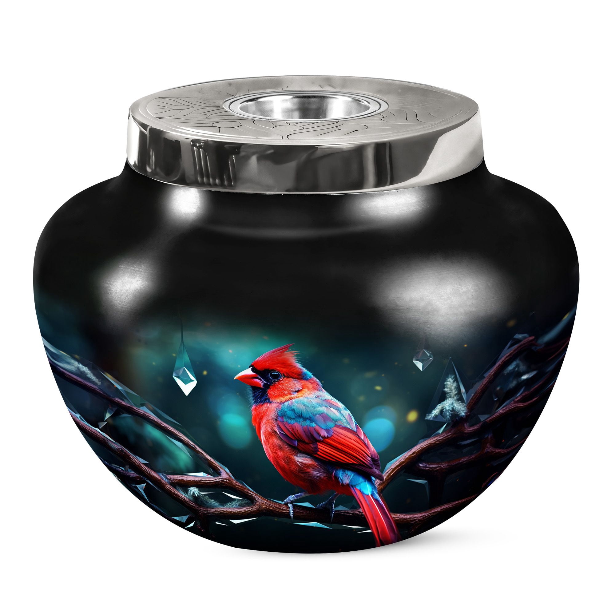 JAGSHASHI Neon Rainfall Large Cremation Urns - Cremation Urns For Men - Burial Urns For Human
