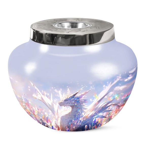 JAGSHASHI The Crystal Dragon Memorial Urn Human Ash - Adult Ashes Urn - Urn Adult Human Ashes - Funeral Urns - Cremation Urns For Adult Ashes - Memorial Urns For Human Ashes - 7 Inch