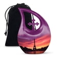 thumbnail image 1 of JAGSHASHI Eiffel Tower Burial Urns Ashes - Funeral Urns Men - Cremation Urn For Human - Cremation Urn For Human Ashes - 10 Inch With Velvet Bag - Adult Funeral Urns - Urns For Ashes Adult Female, 1 of 2