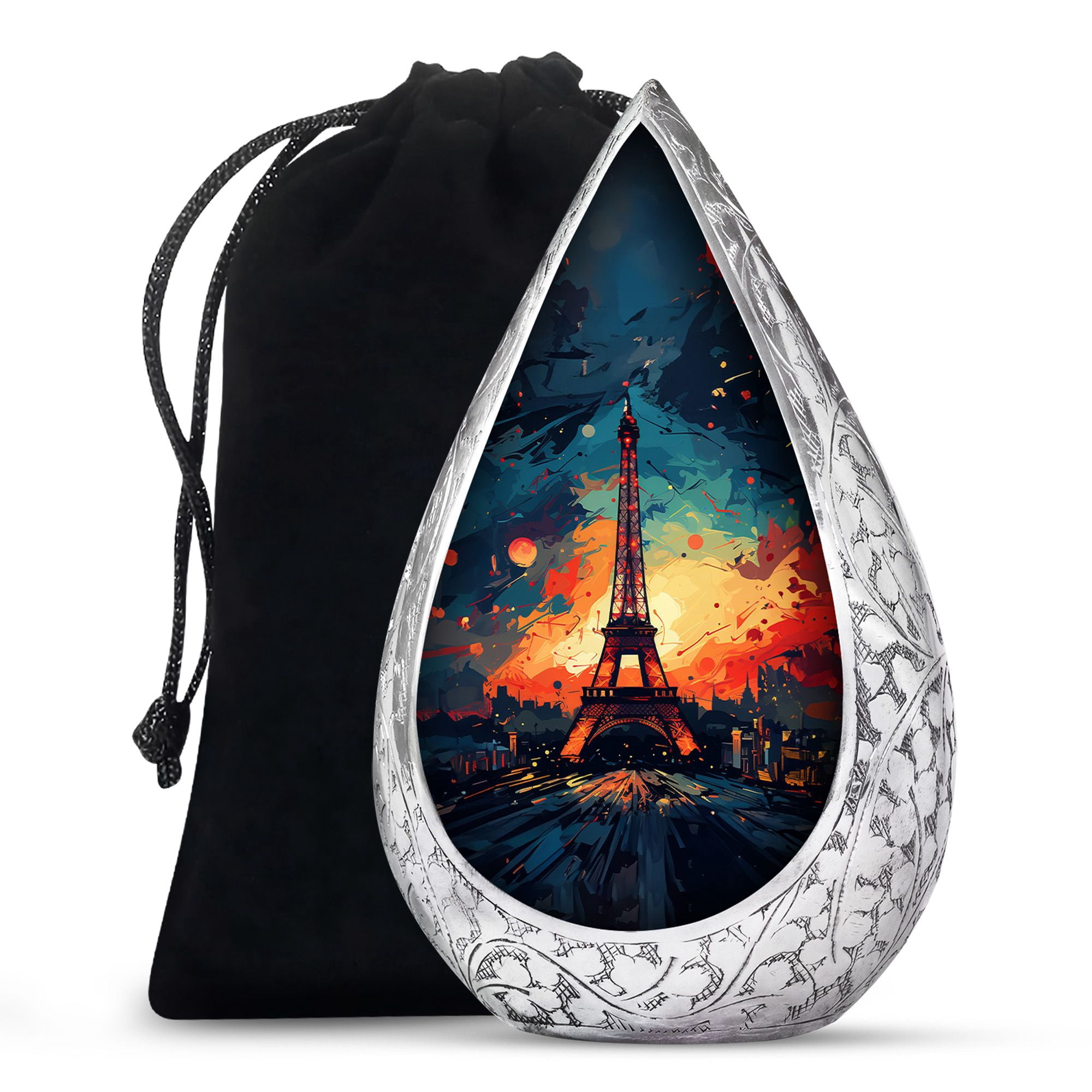 JAGSHASHI Eiffel Tower - Large Urn For Ashes Burial - Human Urn - Decorative Urns For Human Ashes - Urns For Ashes Burial - Urns For Human Ashes - Memorial Urns - 10 Inch - Large