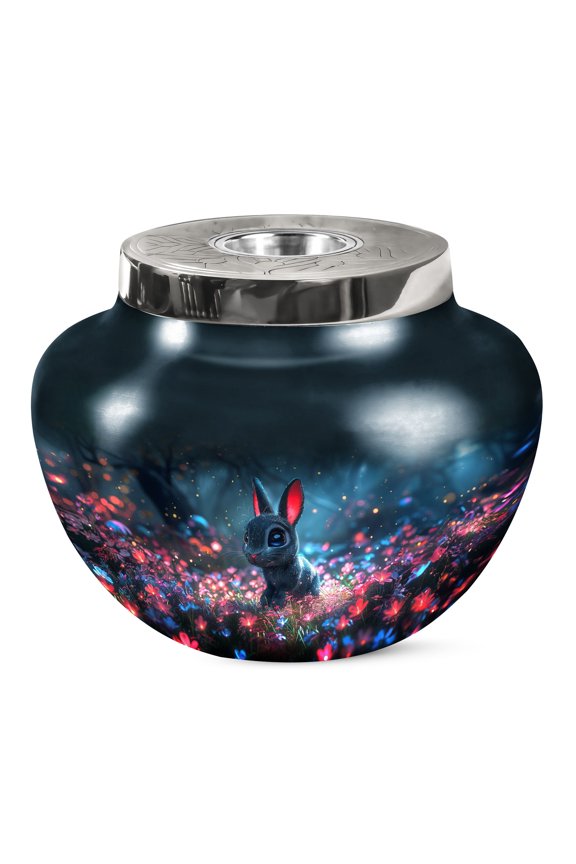 Enchanted Twilight Hare Funeral Urn For Ashes - Adult Ashes Urn - Urn Adult Human Ashes - Funeral Urn Ashes - Funeral Urns - Funeral Urn For Mom & Dad - Urns For Ashes Adult Male - 7 Inch