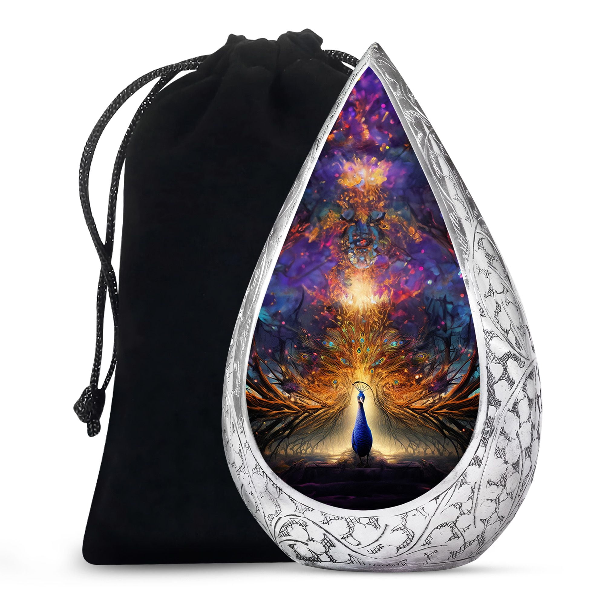 Dragon Urn, Large With Velvet Bag - Cremation Urn For Adult Men & Women -Urn For Human Ashes For Adult Male & Female -Memorial For Human Remains Mom