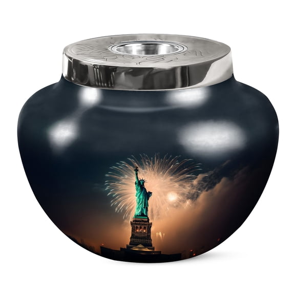 JAGSHASHI Statue Of Liberty Decorative Urns For Ashes - Cremation Urn Human Ashes - Cremation Urns For Men - Urn Decorations - Decorative Urns - Cremation Urns For Human Ashes - 7 Inch