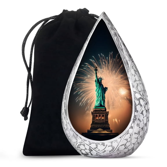 JAGSHASHI Statue Of Liberty - Unique Urns - Memorial Urns For Human Ashes - Adult Cremation Urns - Large Burial Urns - Decorative Urn - Large Urns For Human Ashes Burial - 10 Inch - Large