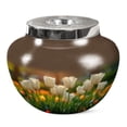 thumbnail image 1 of JAGSHASHI Sunlit Serenity Adult Urns For Human Ashes - Urns For Cremation Ashes - Burial Urns - Decorative Urn For Human Ashes - Ashes Urns Human Remains - Decorative Urns - 7 Inch, 1 of 2