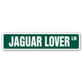 thumbnail image 1 of JAGUAR LOVER Street Sign panthera animal wild jungle tropical | Indoor/Outdoor |  18" Wide, 1 of 5