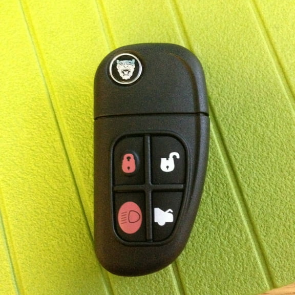 JAGUAR XJ XJR X S Type 4 Button Flip Central Lock Remote Key VLS