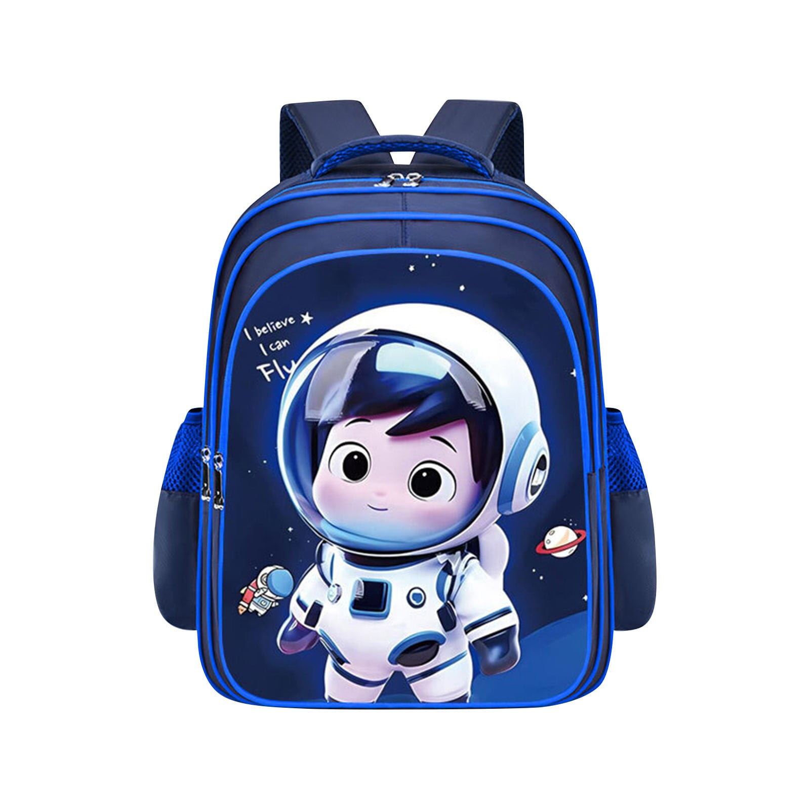 JAHH Astronauts Schoolbag Boys Children Elementary School Backpack Casual Light Large Capacity Zipper Student Backpacks 3 4 Grade Walmart