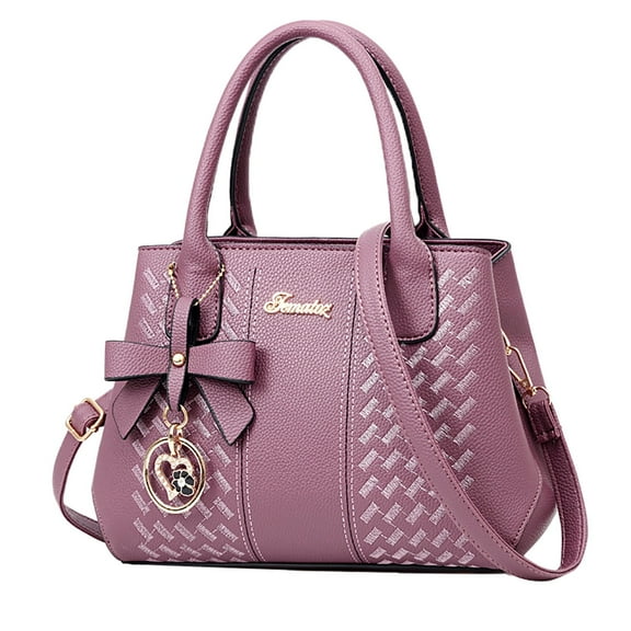 JAHH Classic European and American Fashion Middle Aged Mother Handbag Genuine Leather Purses Handbags for Women Vintage Handmade Real Leather Shoulder Bag Crossbody Satchel Purse with Strap