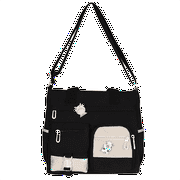 JAHH Clearance Shoulder Bags For Ladies 2024 Multi Purpose Shoulder Bag Large Capacity Messenger Student Girl CanvasBag Korean Fashion Casual School Tote for Work Shopping