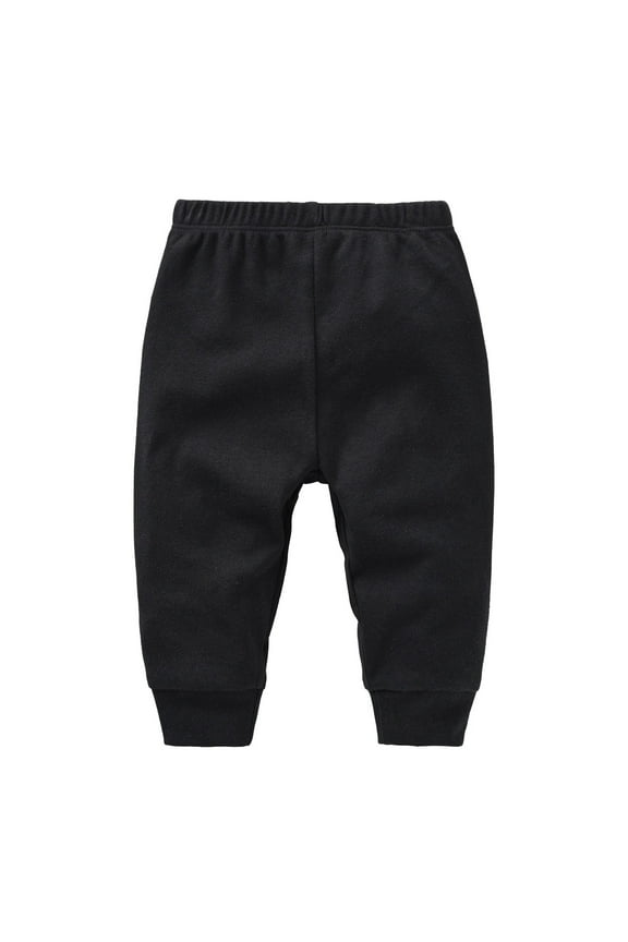 Clearence Baby Boys Girls Basic Cotton Soft Pants, Plain Solid Color Casual Trousers 0-12 Months, Stretch Elastic Waist Comfortable First Walkers Pants, Unisex Loungewear for Daily Play