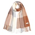 thumbnail image 1 of JAHH Female Shawl Women Casual Travel Scarf Lightweight Pashmina Scarves Fashion Multicolor Shawl Wraps with Fringed Beads for Outdoor Camping Accessory, 1 of 6