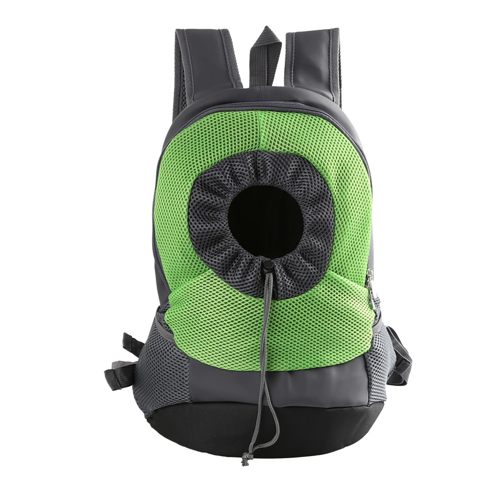 JAHH Foldable Mesh Pet Carrier Backpack, Breathable Dog Shoulder Bag with Chest Strap, Collapsible Cat Travel Bag for Small Animals Outdoor Vet Visits