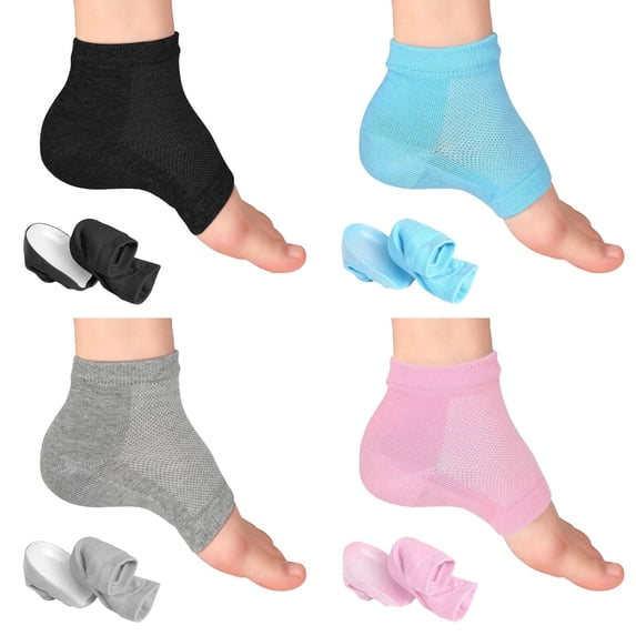 JAHH Height Max Socks, Height Max Insoles 3 inches, Invisible Shoe Lift Heel Pads, Half Height Increase Insoles, Height Increase Socks for Women Men Unseen Shoe Lift Heel Pads Foot Socks