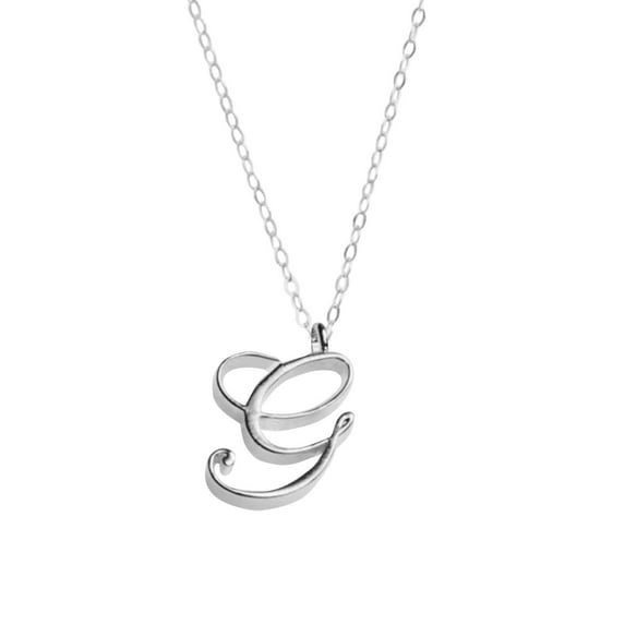 JAHH Initial Necklace for Women Female Ladies Classic Gold 26 English Letter Initials Clavicle Chain Pendant Fashionable Collarbone Necklaces