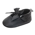 thumbnail image 1 of JAHH Baby Spring Summer and Autumn Shiny Shoes Bow Baby Shoes Soft Bottom Non Slip Single Shoes for Toddler/Little Kid/Big Kid(12-18 Months,Black), 1 of 6