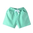 thumbnail image 1 of JAHH Kids Clothes Casual Breathable Children's Candy Colored Colored Cotton Shorts Sports Pants Spring Summer Elastic Waist Comfortable Student Boys Girls Shorts(12-18 Months,K), 1 of 3