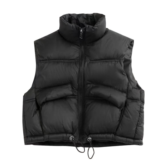 JAHH Kids Girls Puffer Vest Sleeveless Stand Collar Down Jacket Fall Winter Warm Zipper Waistcoat Outerwear with Pockets Lightweight Thermal Insulated