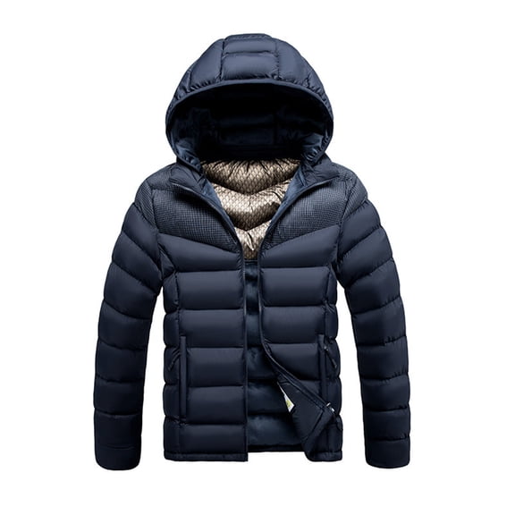 JAHH Kids Puffer Jacket Soft Warm Button Down Winter Quilted Coats Long Sleeve Casual Padded Outerwear Thick Cozy Thermal Hooded Windproof Cold Weather