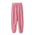 thumbnail image 1 of JAHH Kids Trousers Casual Breathable Korean Version Girls' and Boys' Pants Children's Cotton Air Conditioning Children Pants 14 Colors Loose Fit Leggings for Harem(6-7 Years,F), 1 of 4