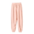 thumbnail image 1 of JAHH Kids Trousers Casual Breathable Korean Version Girls' and Boys' Pants Children's Cotton Air Conditioning Children Pants 14 Colors Loose Fit Leggings for Harem(8-9 Years,J), 1 of 4