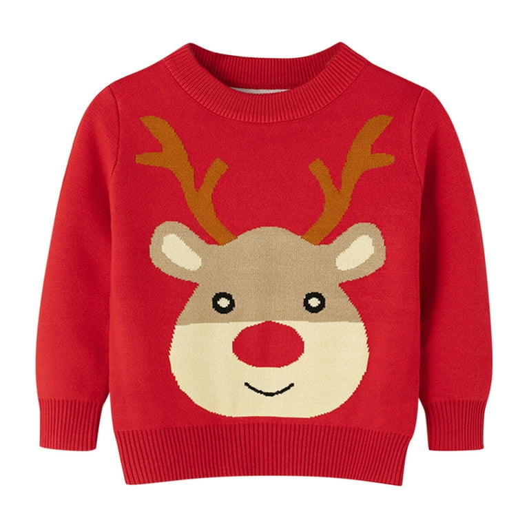 Fashion Christmas Deer Printing Long Sleeve Sweaters Fashion Christmas Deer Printing Long Sleeve Sweaters