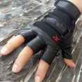 thumbnail image 1 of JAHH Men Outdoor Durability Fashionable Casual Sports Half Finger Leather Gloves for Motorbike Motorcycle Cycling Climbing Hiking Glove Thanksgiving, 1 of 4