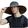 thumbnail image 1 of JAHH Men Outdoor Fashion Hat Sun Protection Fisherman Foldable Bucket Hats Double Faced Cap Four Seasons Drawstring Design Caps, 1 of 7